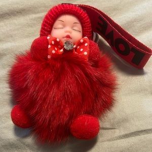 New Sleeping baby keychain bag charm